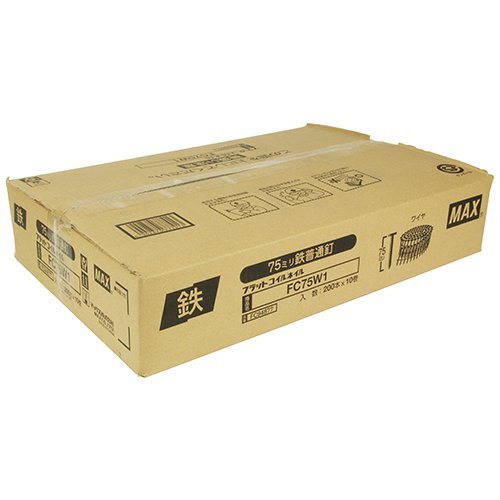 【4箱】マックス FC75W8 CN75 ワイヤ連結釘 10巻 MAX Amazon.co.jp: マックス ワイヤ連結釘 スムース (FC75W8-WP(CN75)) 150